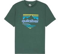 Quiksilver EV Horizon Fade Short Sleeve T-Shirt Green Blue Yellow - M