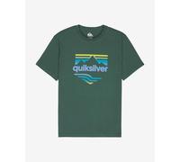 Quiksilver EV Horizon Fade Short Sleeve T-Shirt Green Blue Yellow - S