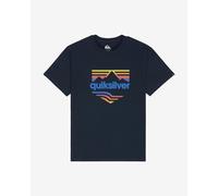 Quiksilver EV Horizon Fade Short Sleeve T-Shirt Navy Blue Orange - XXL
