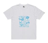 Quiksilver - Evo Abstract Chaos - T-shirt size M, white