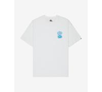 Quiksilver Evo Blossom Of Peace Short Sleeve T-Shirt White Blue - XS