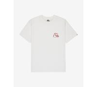 Quiksilver Evo Original Short Sleeve T-Shirt White Red - XL