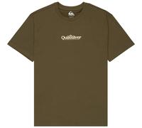 Quiksilver Fineline Short Sleeve T-Shirt Khaki Green - M