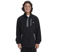 Quiksilver - No Destination Half Snap - Fleece jumper size L, black