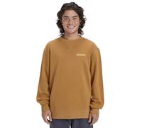 Quiksilver Fleece sweater SALT WATER GRAPHIC CREW Men's Brown M