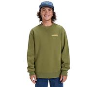 Quiksilver Fleece sweater SALT WATER GRAPHIC CREW Men's Green XL