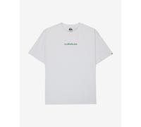 Quiksilver Fractured Wave Short Sleeve T-Shirt White Green Pink - L