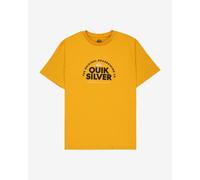 Quiksilver Fundamental Ride Short Sleeve T-Shirt Dark Yellow Black - M