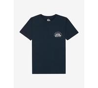 Quiksilver Fundamental Ride Short Sleeve T-Shirt Navy Blue White Kid - 10
