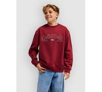 Quiksilver Graphic Crew Oversized Kids Sweater oxblood red T14