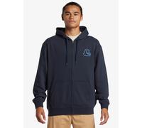 QUIKSILVER GRAPHIC MENS ZIP-UP HOODIE NAVY AQYFT03413 KTP0 SIZES M - L RRP £60