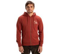 Quiksilver Fleece with zipper GRAPHIC MIX HOODIE ZIP Men Brown M