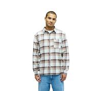Quiksilver Helmet Motherfly Plaid LS Mens Beige