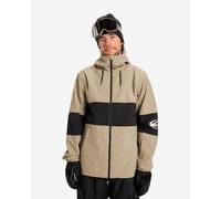 Quiksilver High In The Hood Hooded Jacket Beige Black - L