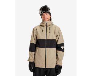 Quiksilver High In The Hood Hooded Jacket Beige Black - L
