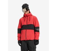 Quiksilver High In The Hood Hooded Jacket Black Red - XL