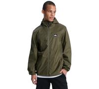 Quiksilver Hooded Waterproof Jacket Overcast 3K Tape Mens Brown
