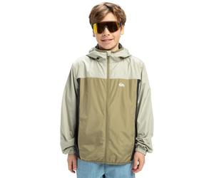 Quiksilver Hooded Windbreaker Jacket Overcast Windbreaker Youth Youth Beige 10
