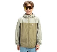 Quiksilver Hooded Windbreaker Jacket Overcast Windbreaker Youth Youth Beige 12