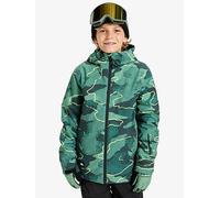 Quiksilver Snow Jacket Mission Printed Jacket Boy's Green 14