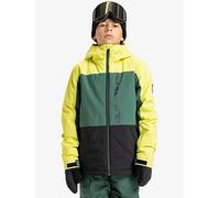Quiksilver Junior Boys Skiing Side Hit Block Jacket, Black, Size 10 Years Black