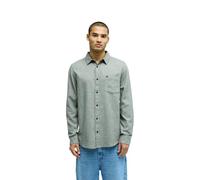 Quiksilver Long Sleeve Shirt Motherfly Heather Mens Brown