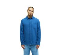 Quiksilver Long Sleeve Shirt Motherfly Solid LS Shirt Mens Blue