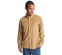 Quiksilver Long Sleeve Shirt Smoke Trail Cord Mens Brown