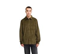 Quiksilver Long Sleeve Shirt Smoke Trail Cord Mens Brown