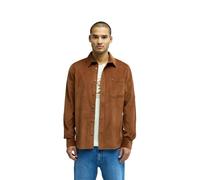 Quiksilver Long Sleeve Shirt Smoke Trail Cord Mens Brown