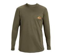 Quiksilver Long Sleeve UPF 50 Surf T-Shirt EVERYDAY SURF TEE LS Men Brown M