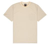 Quiksilver Lopaz Striped Short Sleeve T-shirt Beige L Man