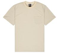 Quiksilver Lopaz Striped Short Sleeve T-shirt Beige XS Men