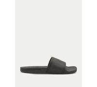 Quiksilver male Dockyard Embossed Sliders - 9 - Black, Black,Indigo,Light Green