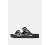 Quiksilver male Embark Double Strap Buckle Sandals - 10 - Black, Indigo,Black