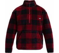 Quiksilver - Men's half-zip sherpa Fleeces - Mercury Woodlands Sherpa Woodlands Biking Red for Men - Size M Red M