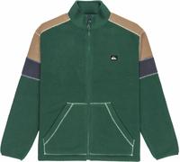 Quiksilver - Men's zipped Fleeces Jumper - Clean Coast Block Full Zip Fleece Trekking Green for Men in Recycled Polyester - Size M Green M