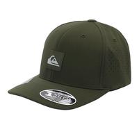 Quiksilver Mens Adapted Flexifit Curved Visor Baseball Cap Hat - Four Leaf