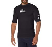 Quiksilver Men's All Time Ss Short Sleeve Rashguard Surf Shirt Rash Guard Shirt (Pack of 1)