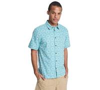 Quiksilver Mens Apero Classic Shirt, Blue, Size S, Men Blue