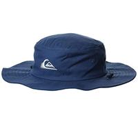 Quiksilver Men's Bushmaster Sun Protection Floppy Visor Bucket Hat, Blue, XXL