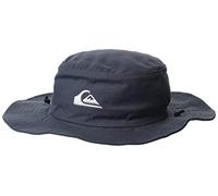 Quiksilver Men's Bushmaster Sun Protection Floppy Visor Bucket Hat, Tarmac, S-M
