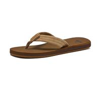 Quiksilver Men's Carver Suede Flip Flops, Multicolor Tan Solid, 10 UK
