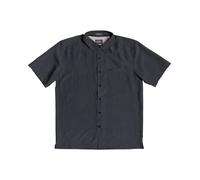 Quiksilver Men's Centinela 4 Button Up Comfort Fit Pocket Collared Shirt, Black Centinella, Large