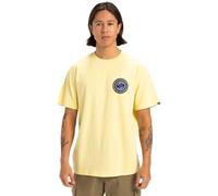 Quiksilver Men's Circle Back Short Sleeve Backprint T Shirt Top Popcorn Size M