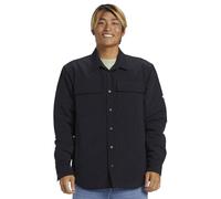 Quiksilver Mens Cold Snap Insulated Shacket Warm Coat Quilted - Black - L
