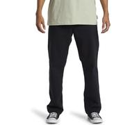 Quiksilver Mens DNA Beach Trousers Chino Straight Fit Adjustable - Black - L
