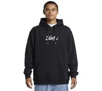 Quiksilver Mens DNA Impaired Logo Pullover Sweatshirt Hoodie - Black - S