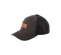 QUIKSILVER MENS TRUCKER CAP.DOWN THE HATCH BLACK MESH SNAPBACK BASEBALL HAT S24