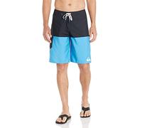 Quiksilver Men's Everyday 21 Board Short Swim Trunk Bathing Suit, Black/Blue, 34A